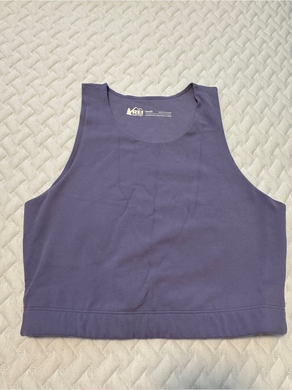 REI Women's Purple Cropped Fitted Tank Top